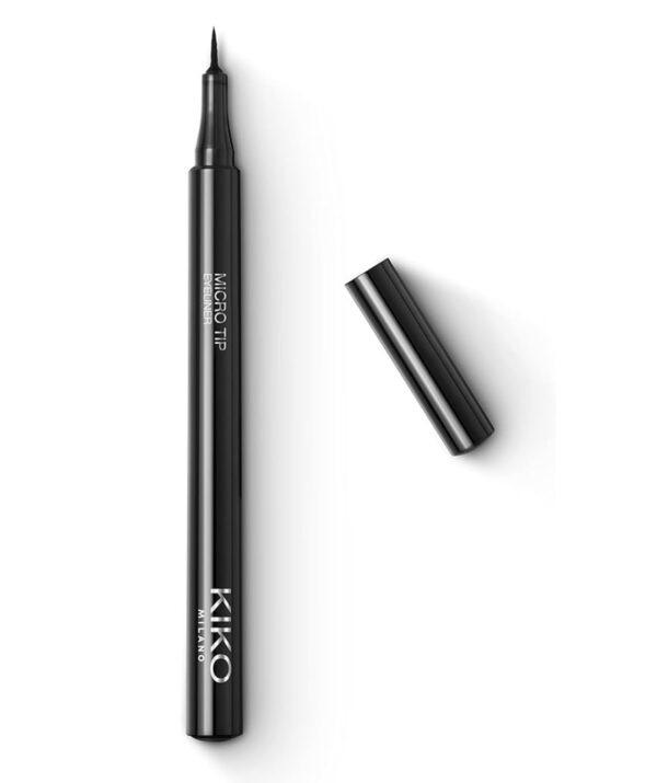 KIKO MILANO, Micro Tip Eyeliner, Caneta Delineadora, Cor Preta