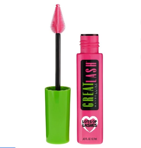 Maybelline máscara de Cilios Great Lash Lots of Lashes Washable Mascara, Very Black