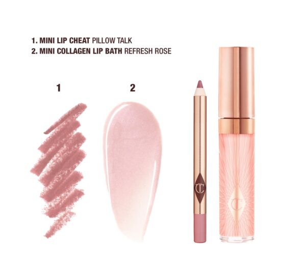 Charlotte Tilbury Mini Glossy Pink Lip Gloss + Lip Liner Set cor Fresh pink - Imagem 2