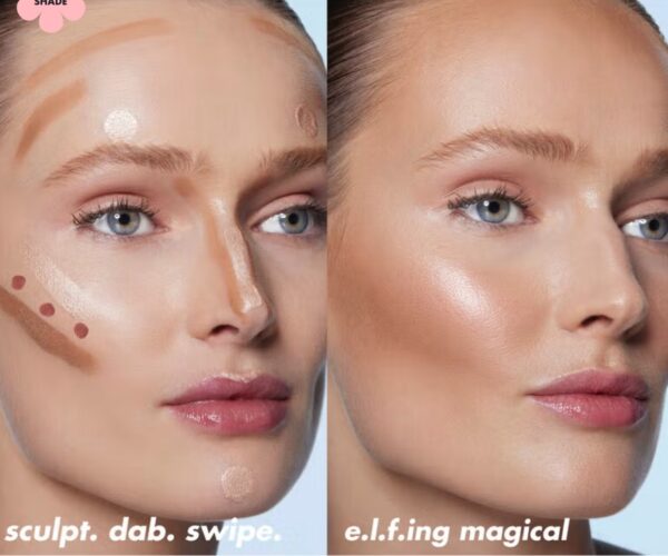 e.l.f Halo Glow iluminador Gold (10ml) - Imagem 4