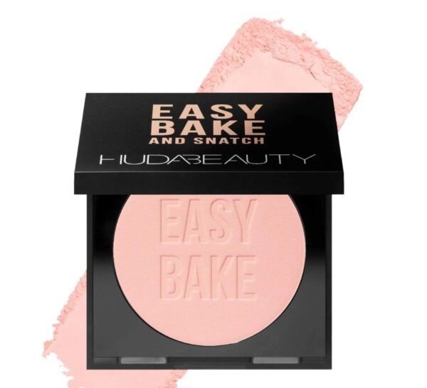 HUDA BEAUTY 
Easy Bake and Snatch Pressed Talc-Free Brightening and Setting Powder cor Cherry Blossom