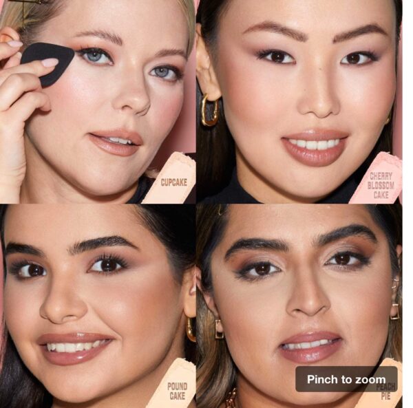 HUDA BEAUTY 
Easy Bake and Snatch Pressed Talc-Free Brightening and Setting Powder cor Cherry Blossom - Imagem 4