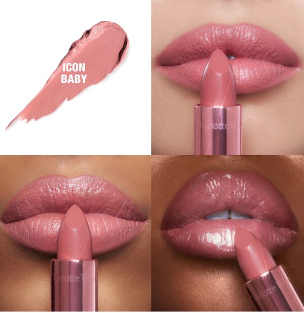 Charlotte Tilbury 
K.I.S.S.I.N.G Satin Shine Lipstick cor Icon baby - Imagem 2