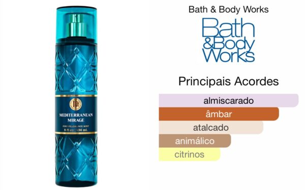Mediterranean Mirage Bath & Body Works body splash 256ml - Imagem 3