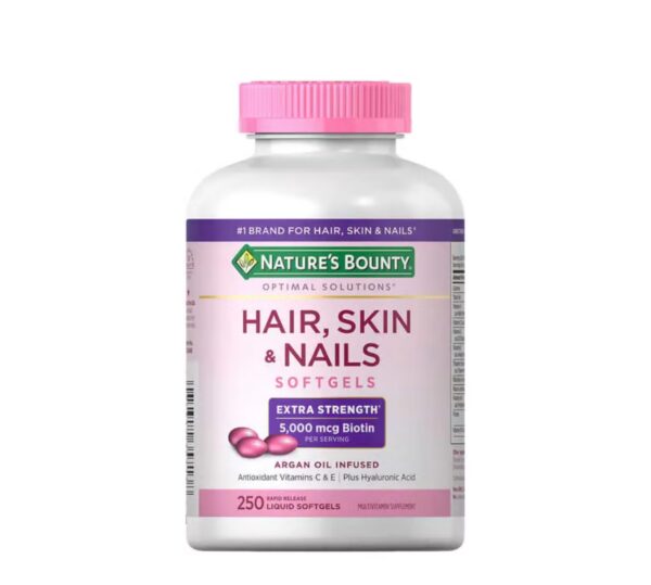 Nature's Bounty Cabelo, Pele & Unhas Força Extra, 250 Cápsula