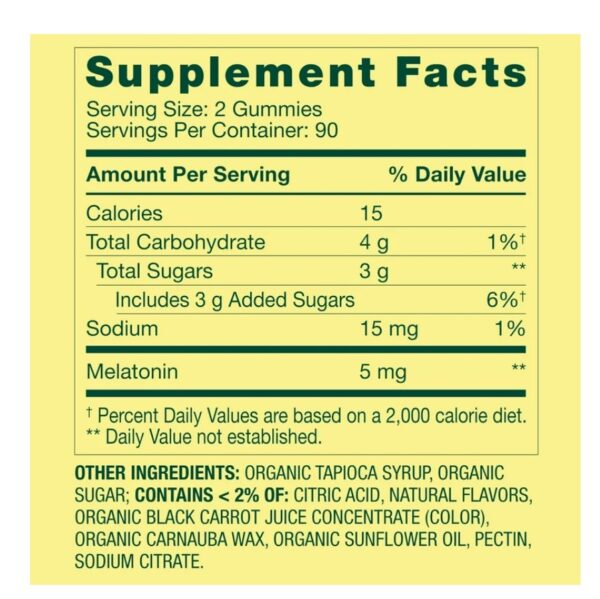 Spring Valley Melatonina  Sleep  suplemento em  Gummies, sabor morango , 5 mg, 180 gomas - Imagem 2