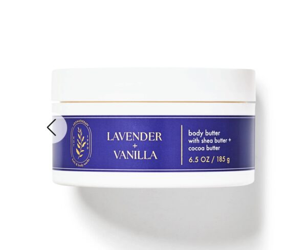 Sleep Lavender Vanilla Bath & Body Works linha terapéutica manteiga hidratante 185g