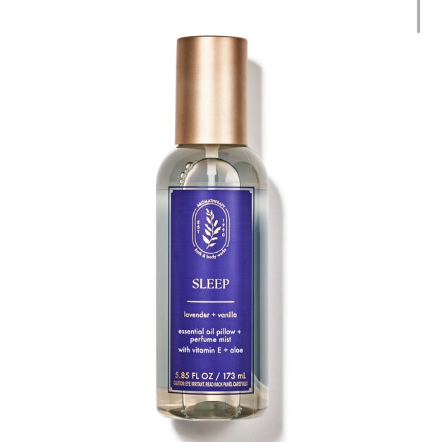Sleep Lavender Vanilla Bath & Body Works linha terapéutica body splash 173ml