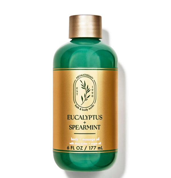 Eucalyptus Spearmint Bath & body Works terapêutica óleo corporal 177ml